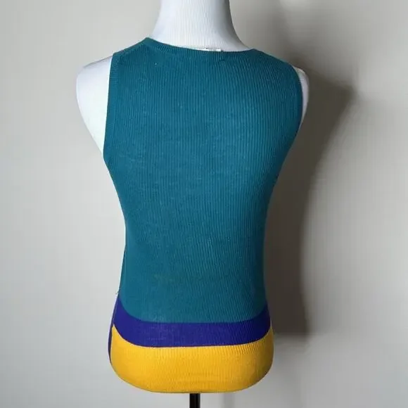 Etro Color Block Ribbed Tank - Picture 4 of 6